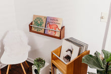 Load image into Gallery viewer, wall mount record rack - double size now playing model